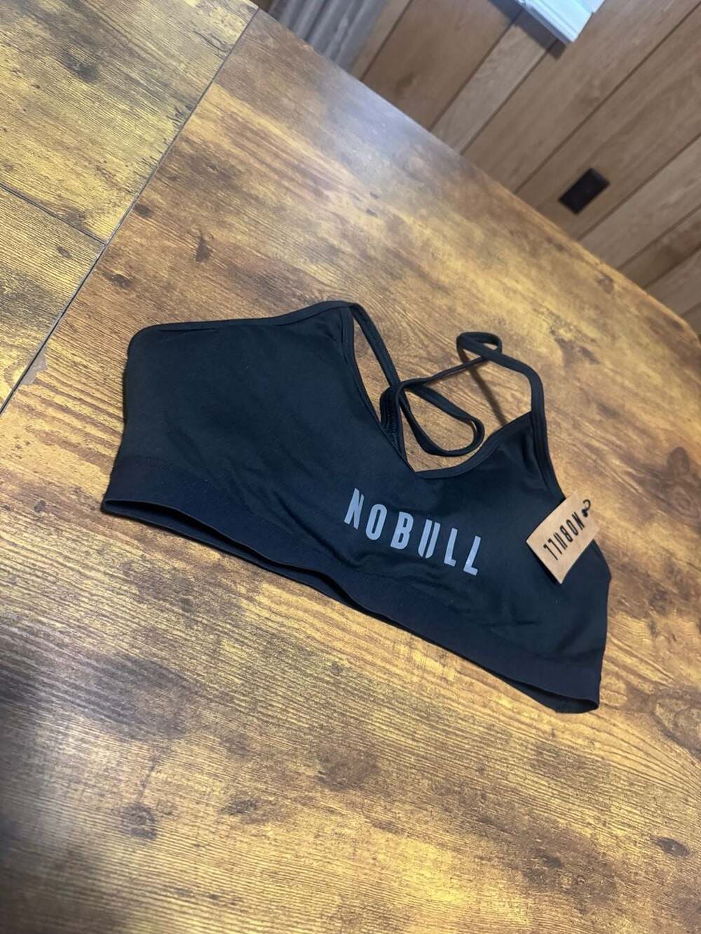 Nobull Matte V-Neck Sports Bra Black